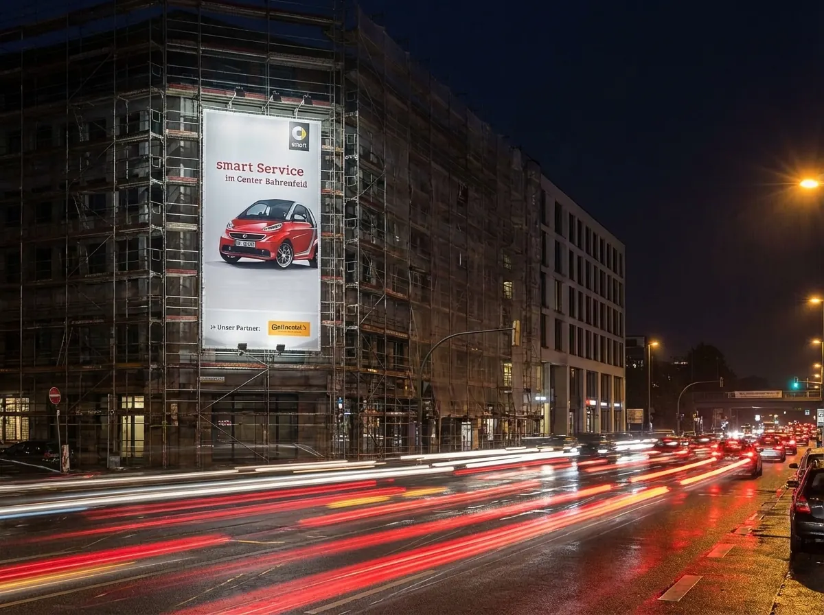 Smart Riesenposter Hamburg Innenstadt